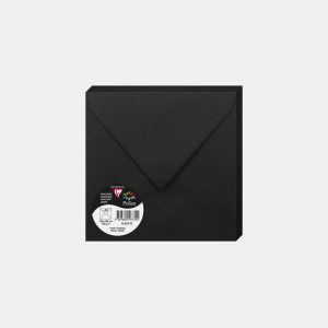 Enveloppes colorées - Noir ~165 x 165 mm, 120 g/qm Velin